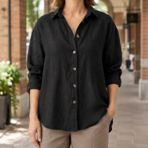 Brigitte-Marie Relaxed Linen Shirt